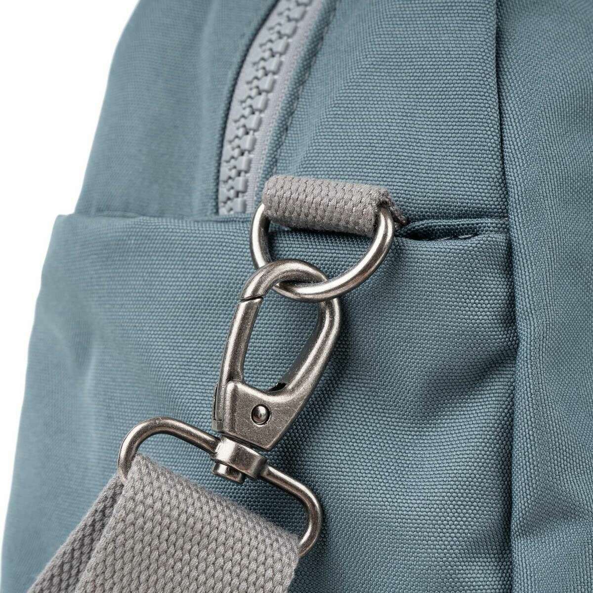 Roka Gatwick Small Recycled Canvas Duffle Bag - Airforce Grey - Image 6