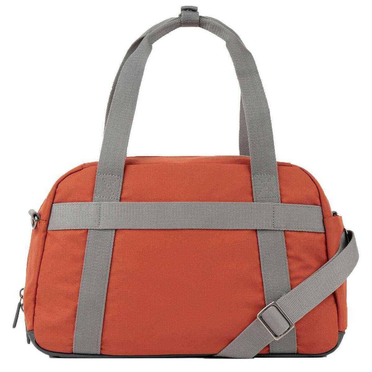 Roka Gatwick Small Recycled Canvas Duffle Bag - Roobios Red - Image 2