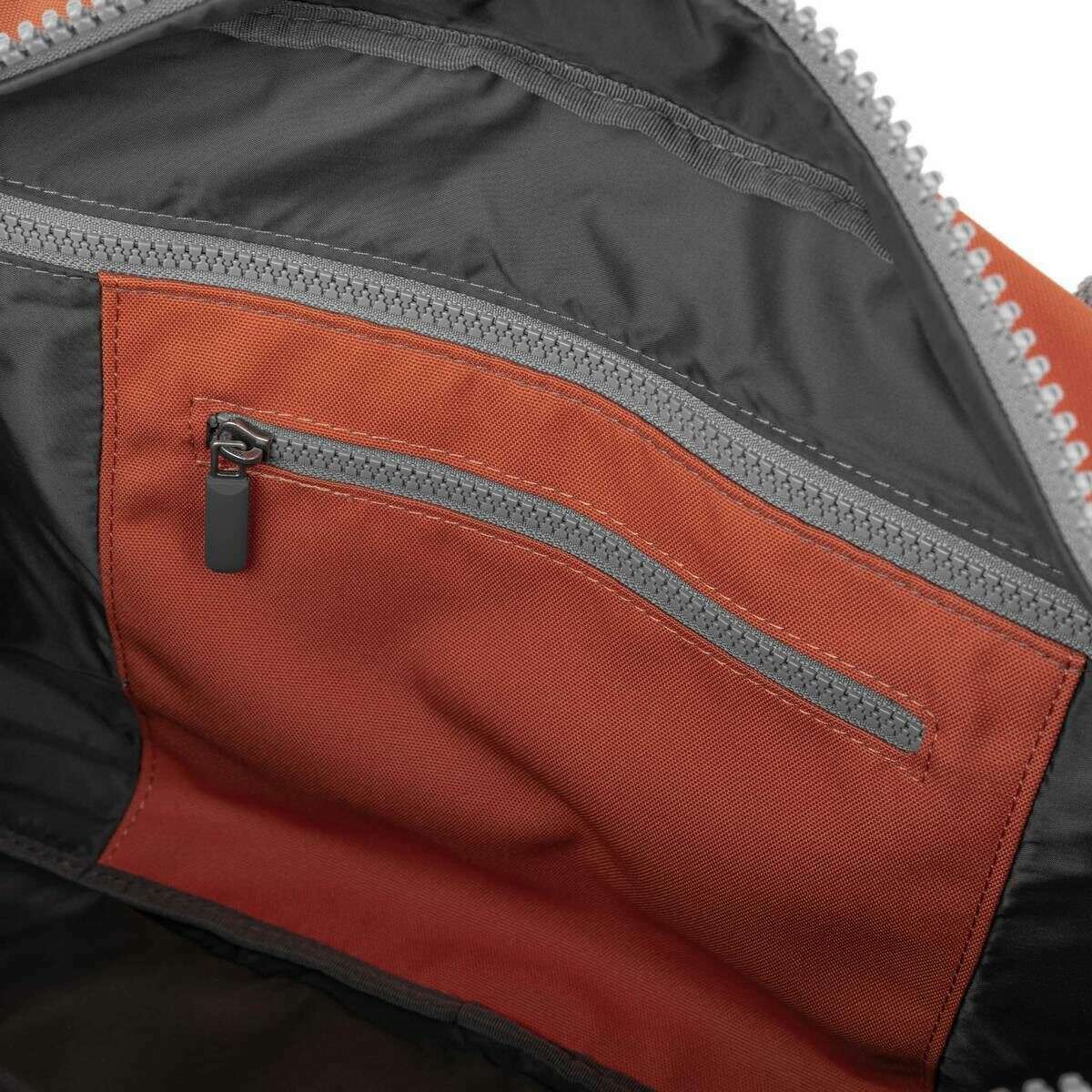 Roka Gatwick Small Recycled Canvas Duffle Bag - Roobios Red - Image 4
