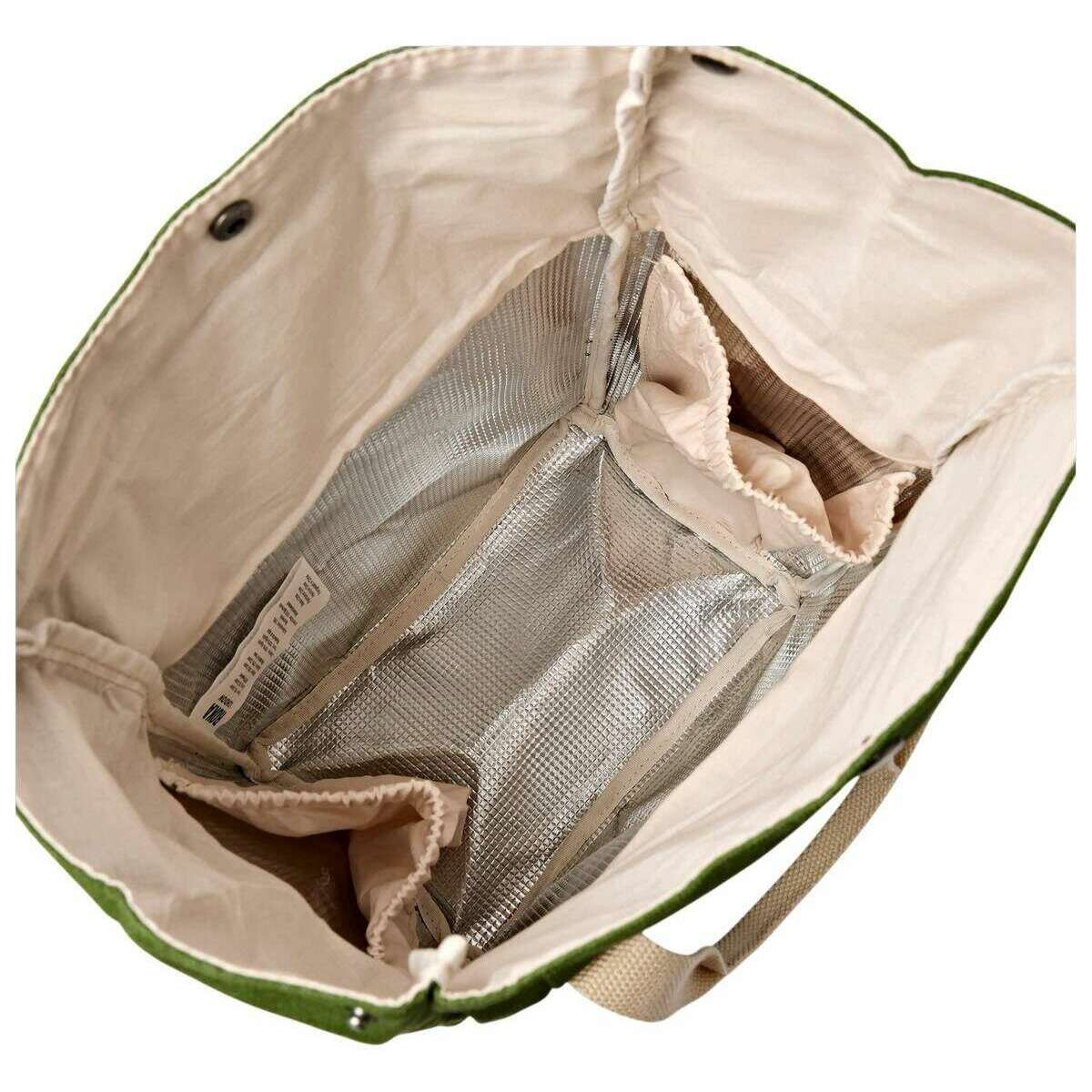 Roka Hampstead Cotton Canvas Lunch Bag - Artichoke Green - Image 6
