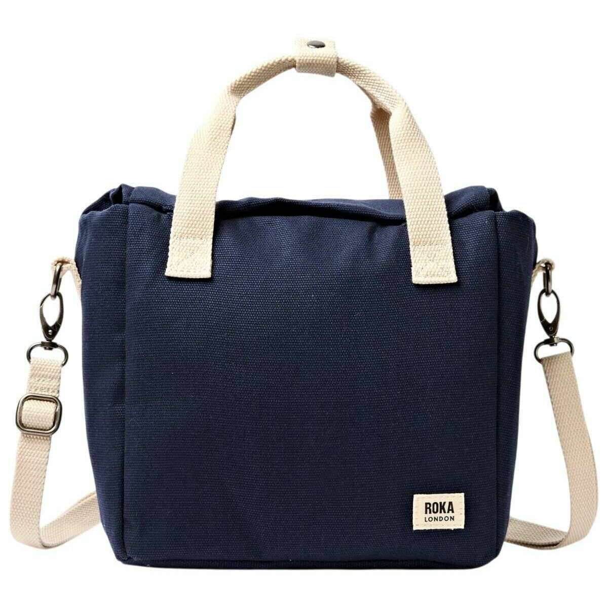 Roka Hampstead Cotton Canvas Lunch Bag - Midnight Blue