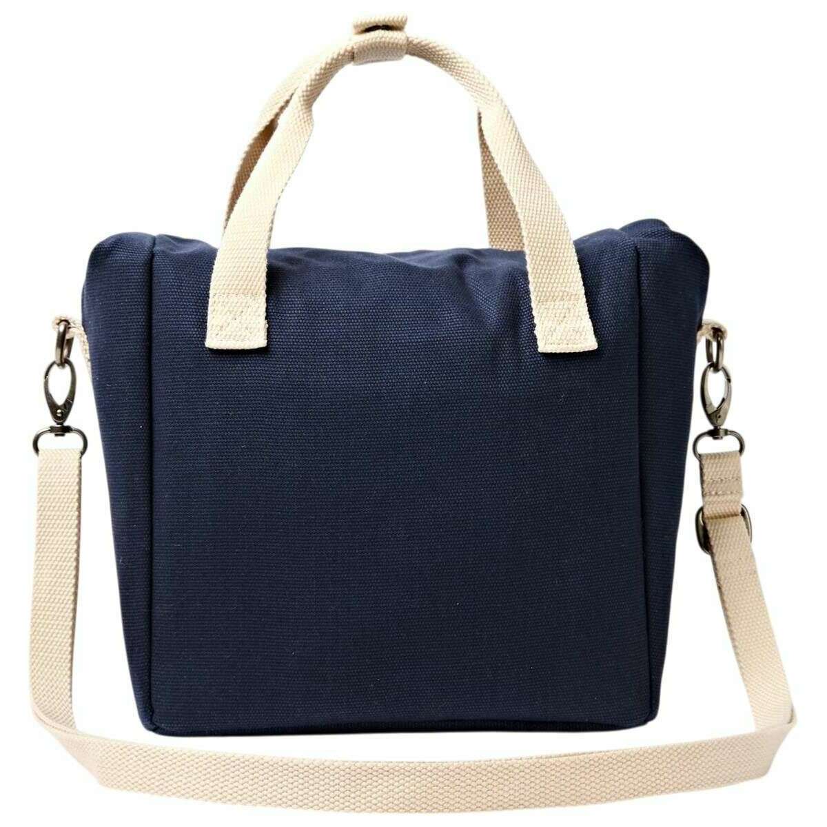 Roka Hampstead Cotton Canvas Lunch Bag - Midnight Blue - Image 2