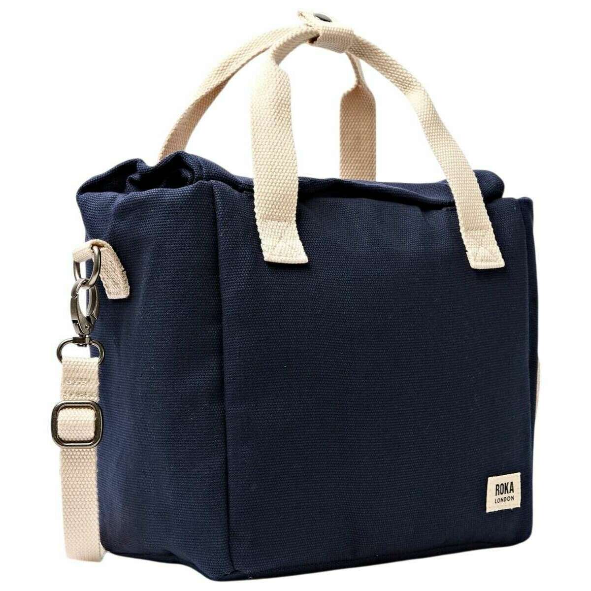 Roka Hampstead Cotton Canvas Lunch Bag - Midnight Blue - Image 3