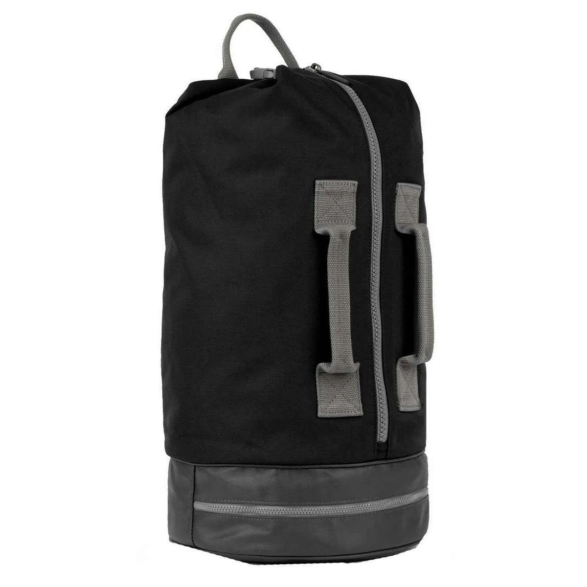 Roka Heathrow Large Recycled Canvas Duffle Bag - Ash Black - Image 3
