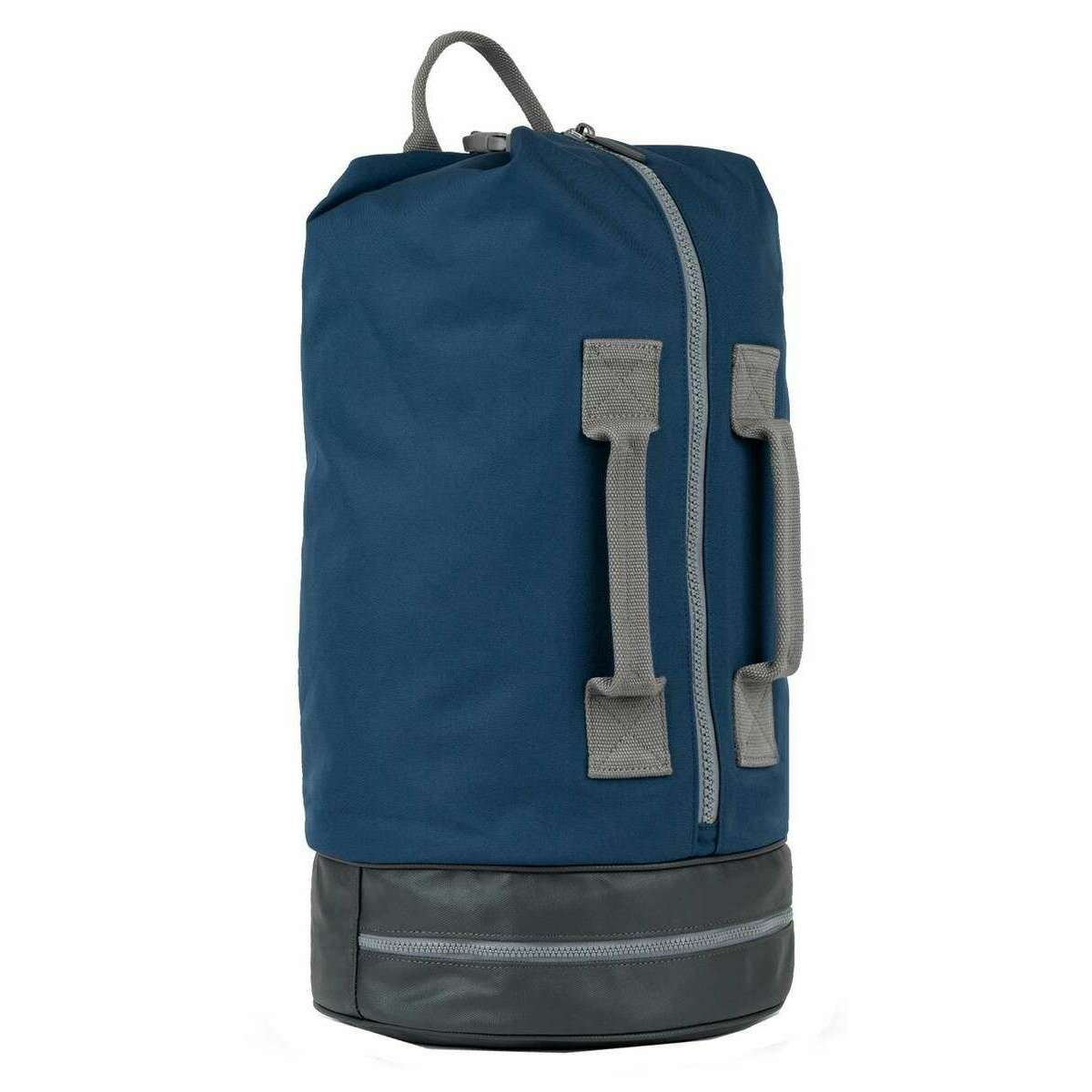 Roka Heathrow Large Recycled Canvas Duffle Bag - Deep Blue - Image 3
