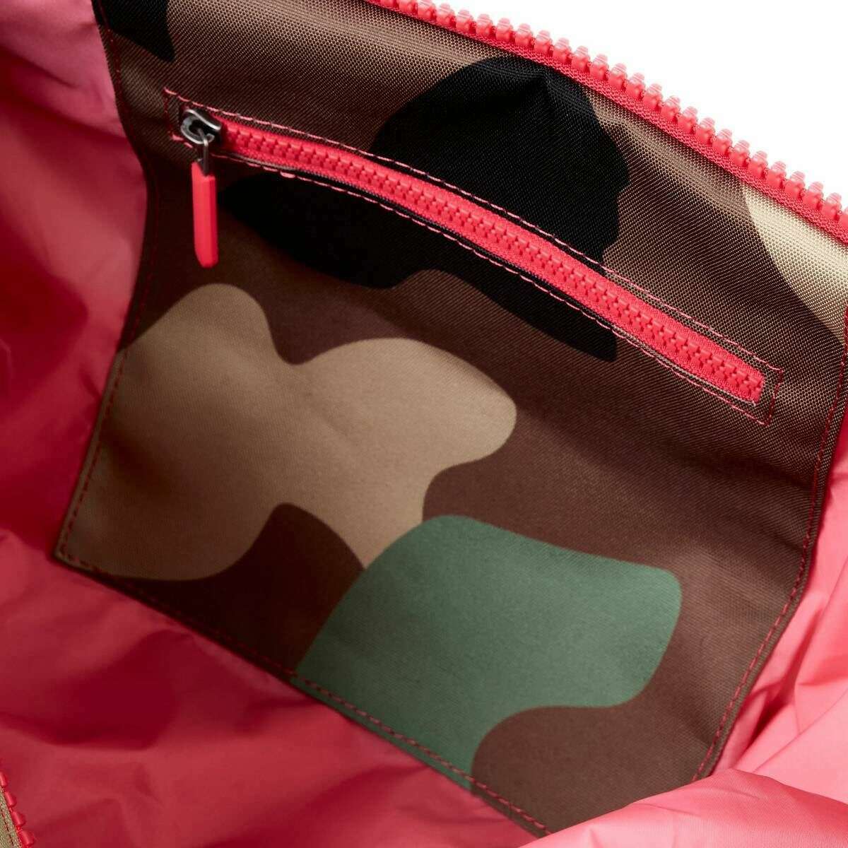Roka Heathrow Large Recycled Canvas Duffle Bag - Vintage Camo Green - Image 4
