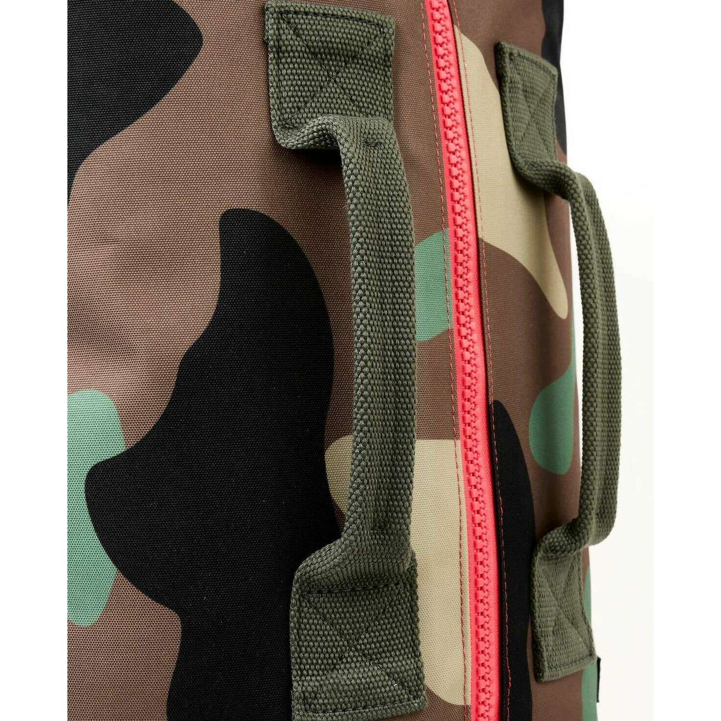 Roka Heathrow Large Recycled Canvas Duffle Bag - Vintage Camo Green - Image 6