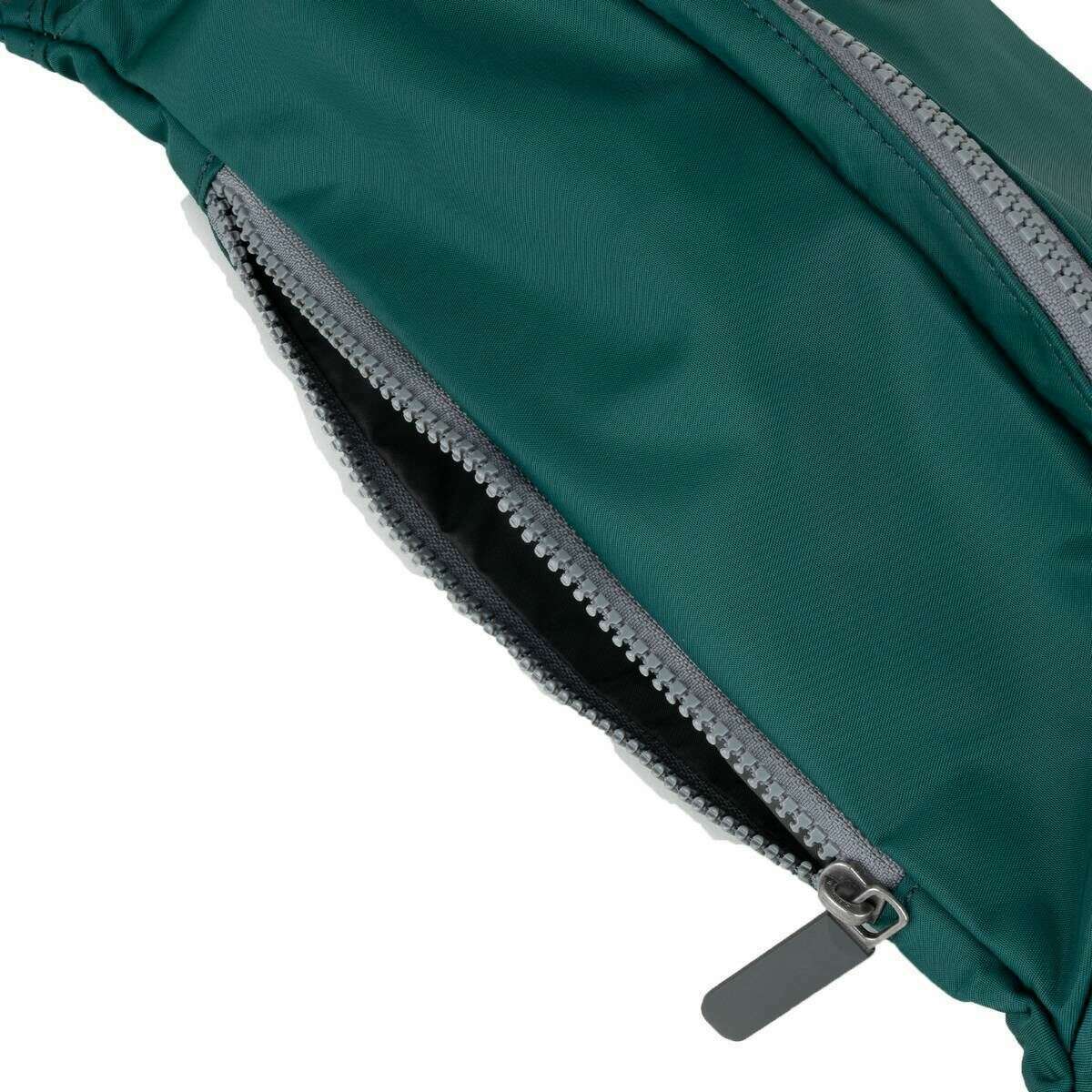 Roka Jubilee Medium Recycled Nylon Sling Bag - Teal Green - Image 4