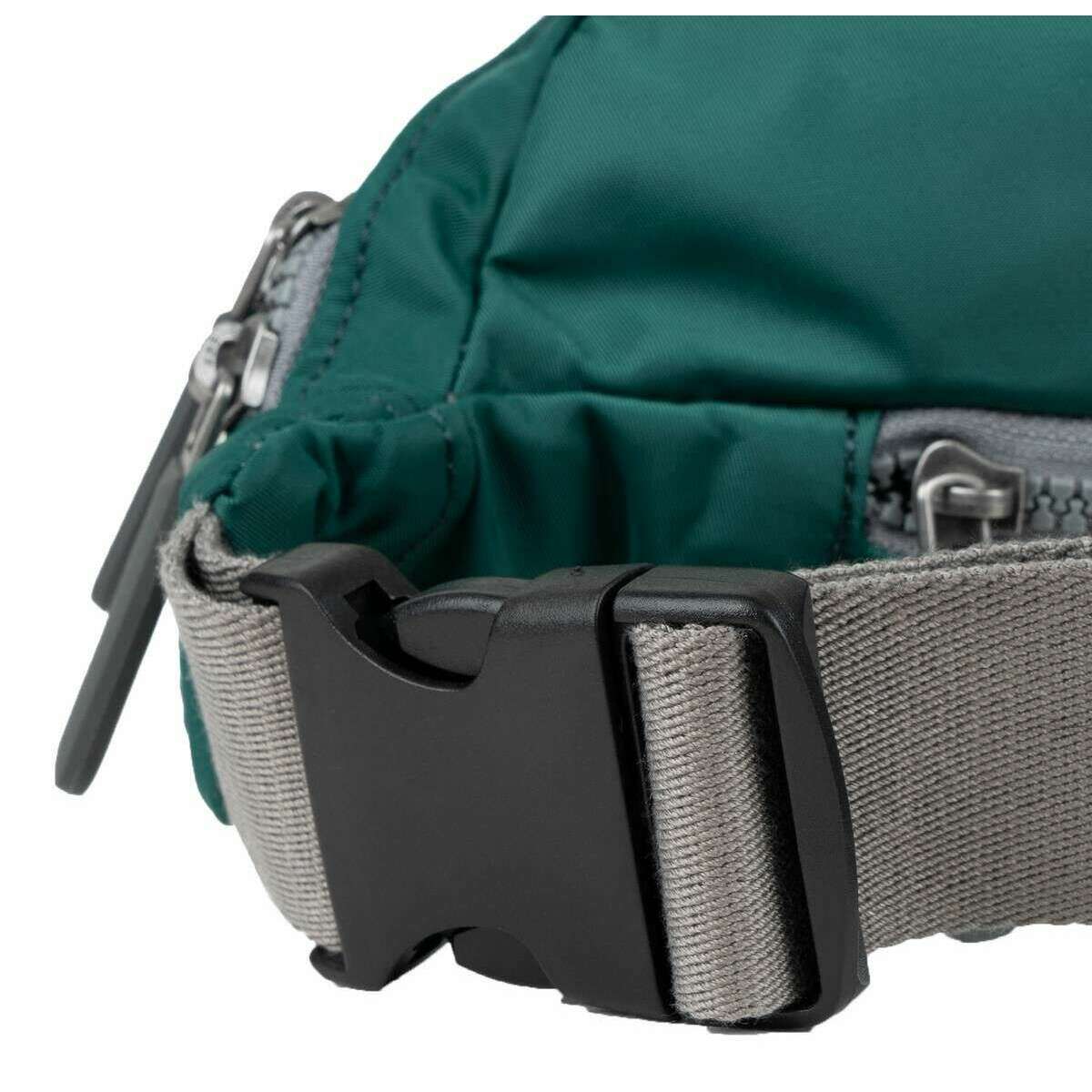 Roka Jubilee Medium Recycled Nylon Sling Bag - Teal Green - Image 6