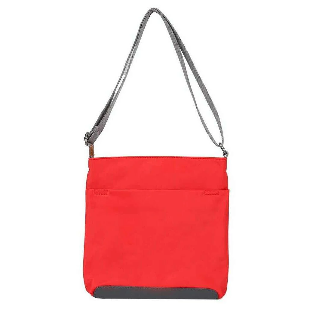 Roka Kennington B Medium Recycled Nylon Crossbody Bag - Chilli Oil Red - Image 2