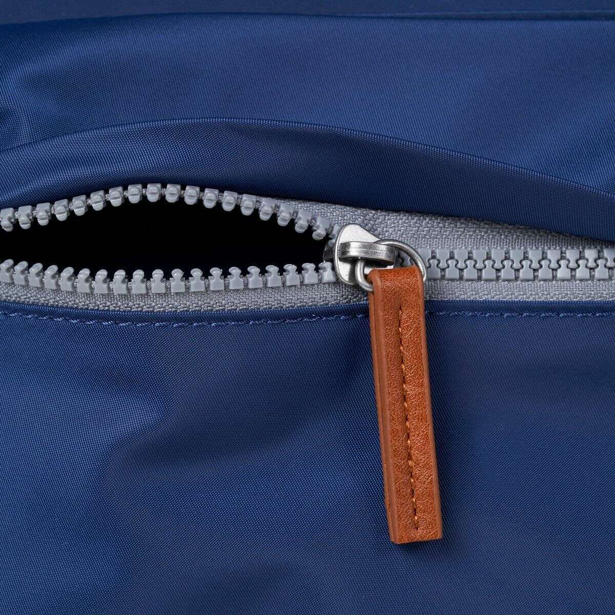 Roka Kennington B Medium Recycled Nylon Crossbody Bag - Crisp Blue - Image 6
