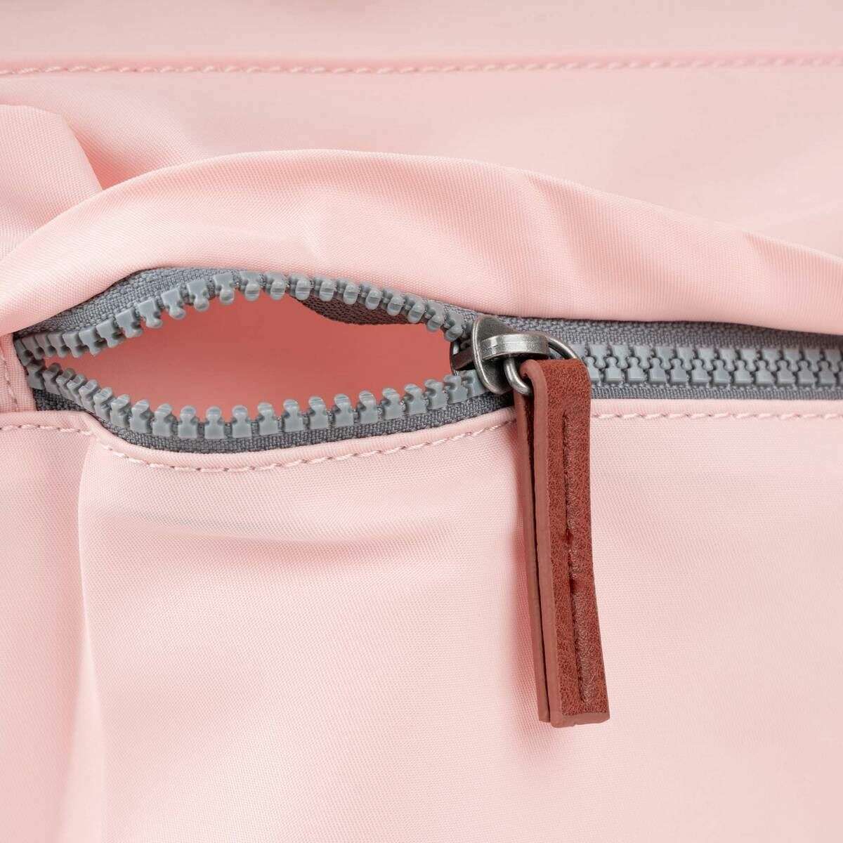 Roka Kennington B Medium Recycled Nylon Crossbody Bag - English Rose Pink - Image 6