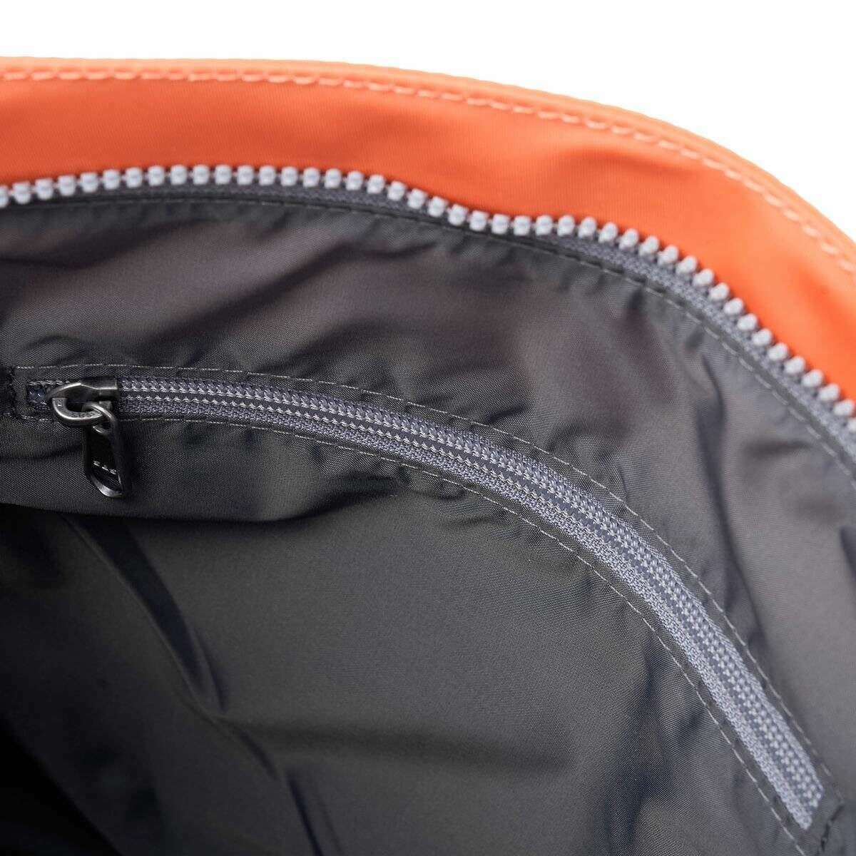 Roka Kennington B Medium Recycled Nylon Crossbody Bag - Firecracker Orange - Image 4