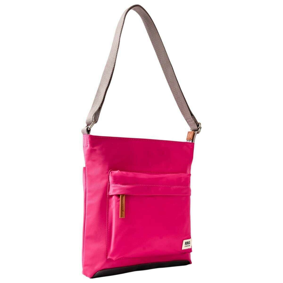 Roka Kennington B Medium Recycled Nylon Crossbody Bag - Granita Red - Image 3