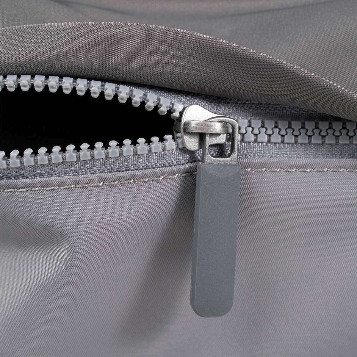Roka Kennington B Medium Recycled Nylon Crossbody Bag - Grey Tonal - Image 6