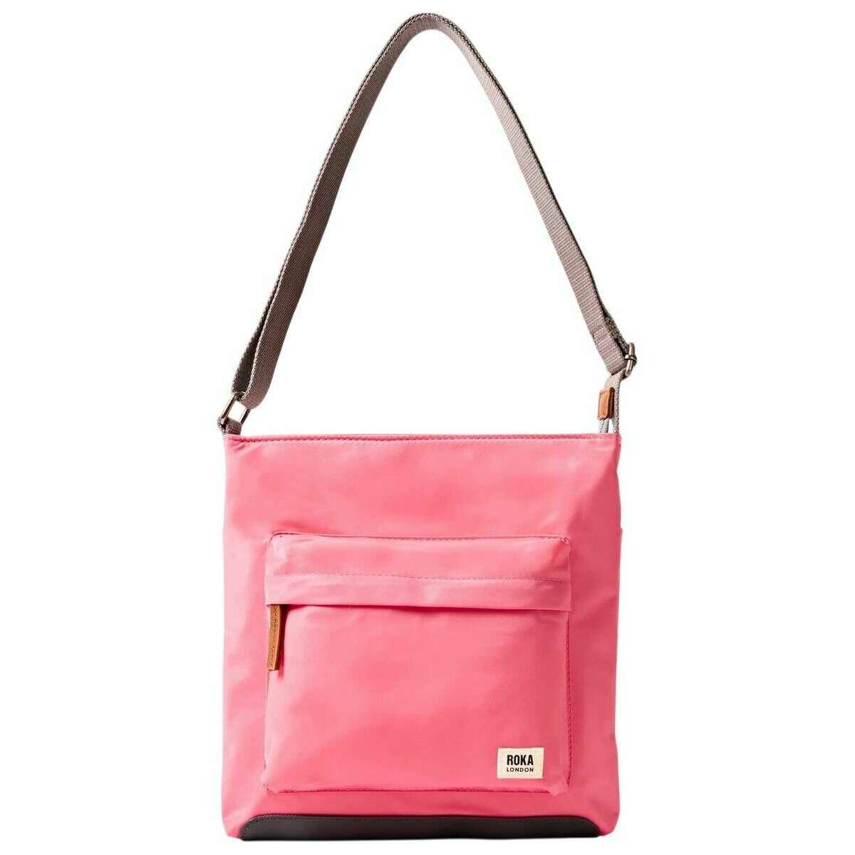 Roka Kennington B Medium Recycled Nylon Crossbody Bag - Pink Lemonade