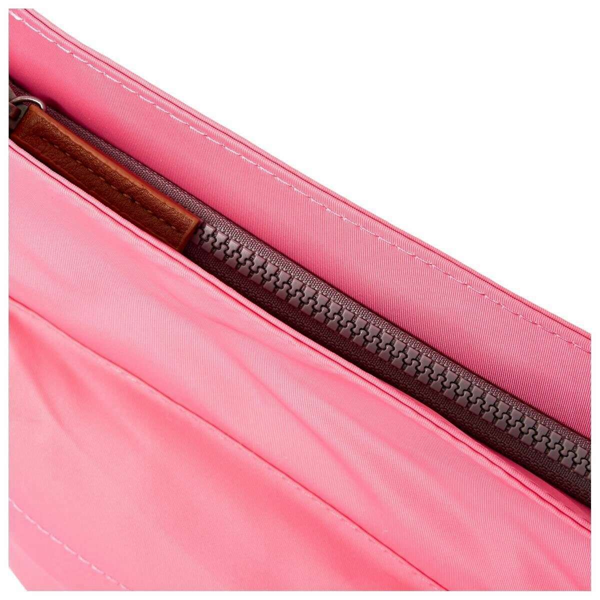 Roka Kennington B Medium Recycled Nylon Crossbody Bag - Pink Lemonade - Image 5