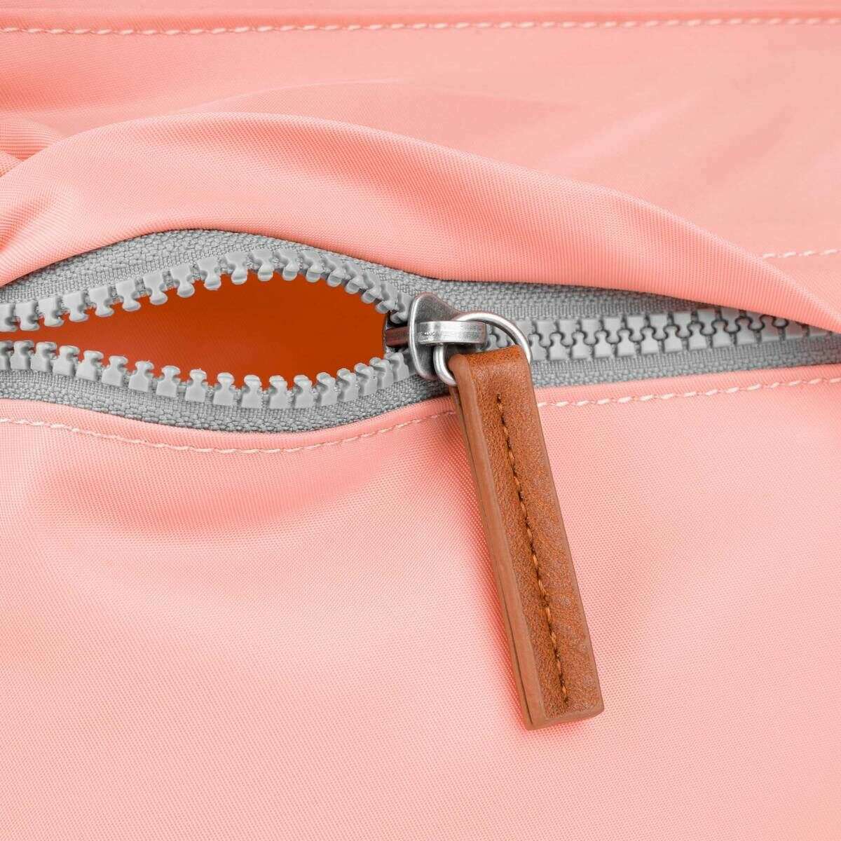 Roka Kennington B Medium Recycled Nylon Crossbody Bag - Punch Pink - Image 5