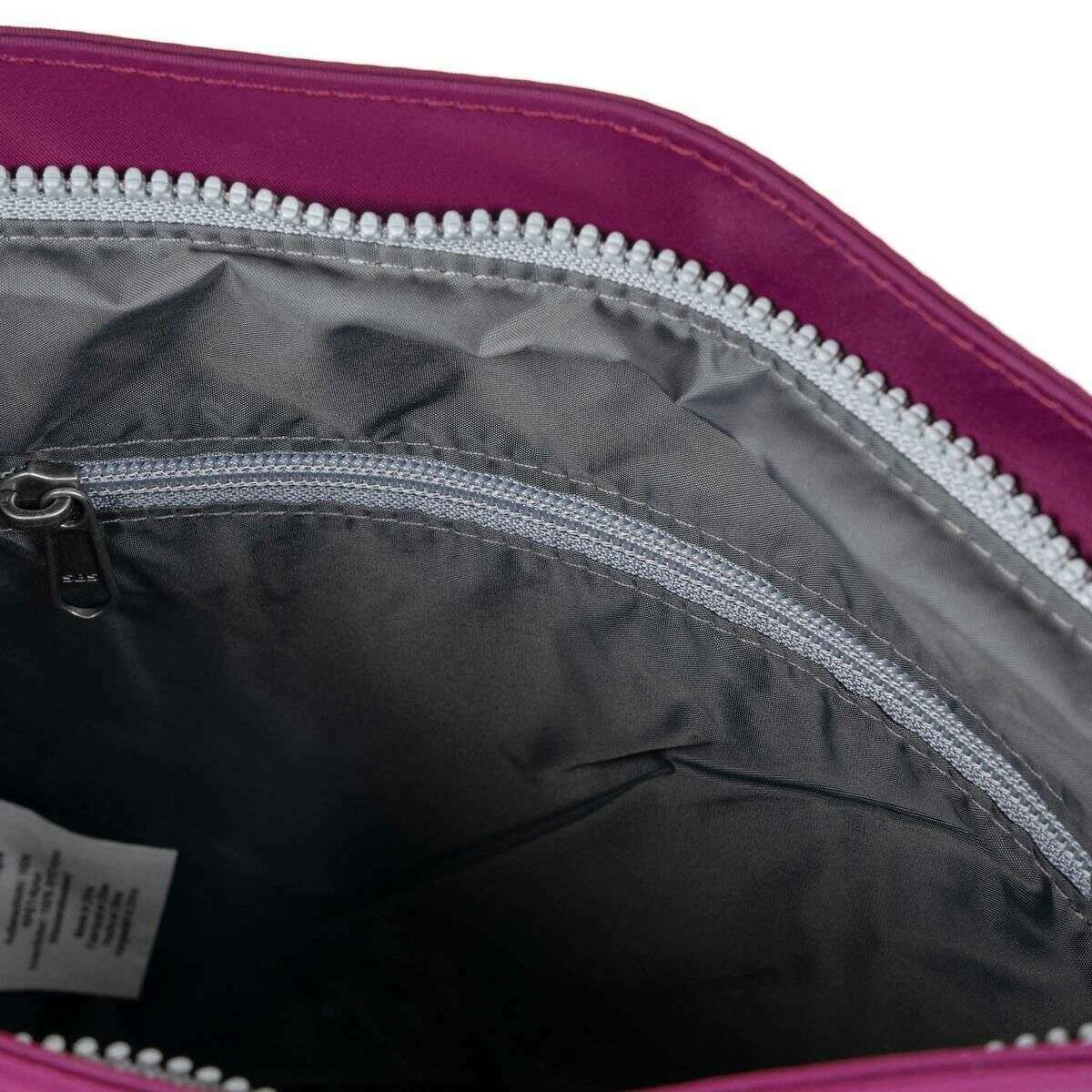 Roka Kennington B Medium Recycled Nylon Crossbody Bag - Royal Burgundy - Image 4