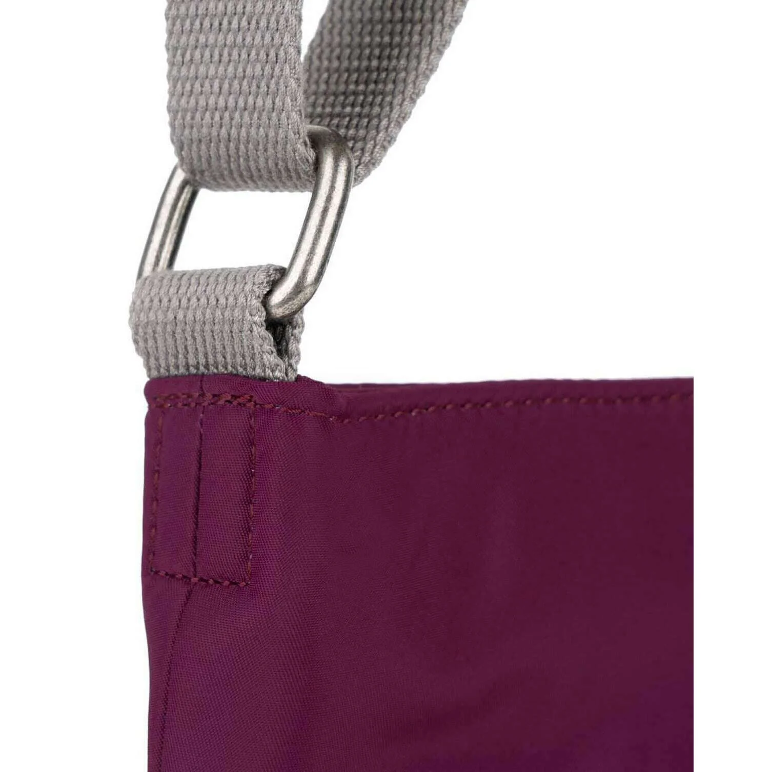 Roka Kennington B Medium Recycled Nylon Crossbody Bag - Royal Burgundy - Image 5