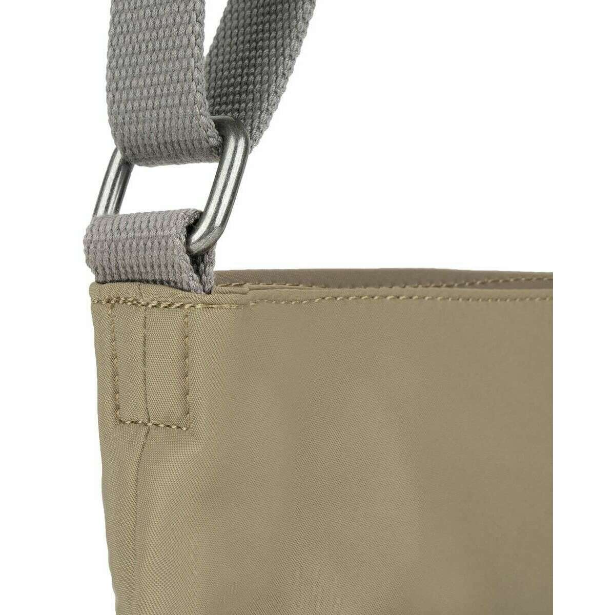 Roka Kennington B Medium Recycled Nylon Crossbody Bag - Taupe Green - Image 6