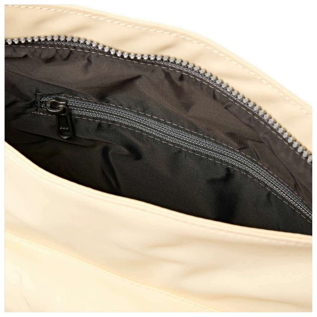 Roka Kennington B Medium Recycled Nylon Crossbody Bag - Wax Paper Stripe Cream - Image 4