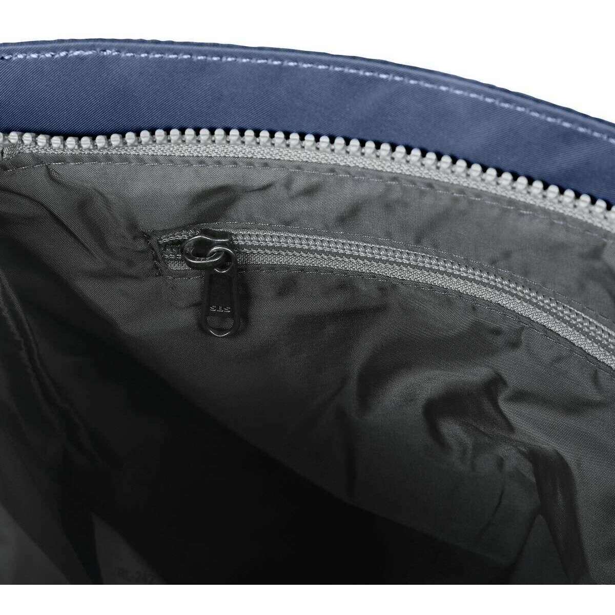 Roka Kennington B Medium Sustainable Nylon Cross Body Bag - Airforce Blue - Image 4