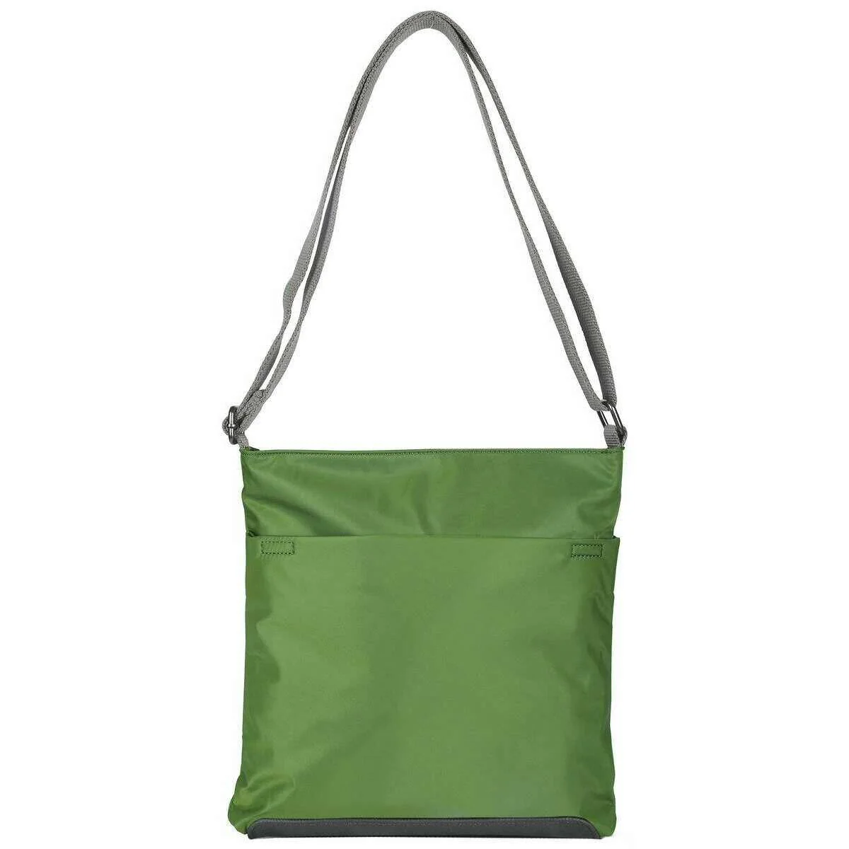 Roka Kennington B Medium Sustainable Nylon Cross Body Bag - Avocado Green - Image 2