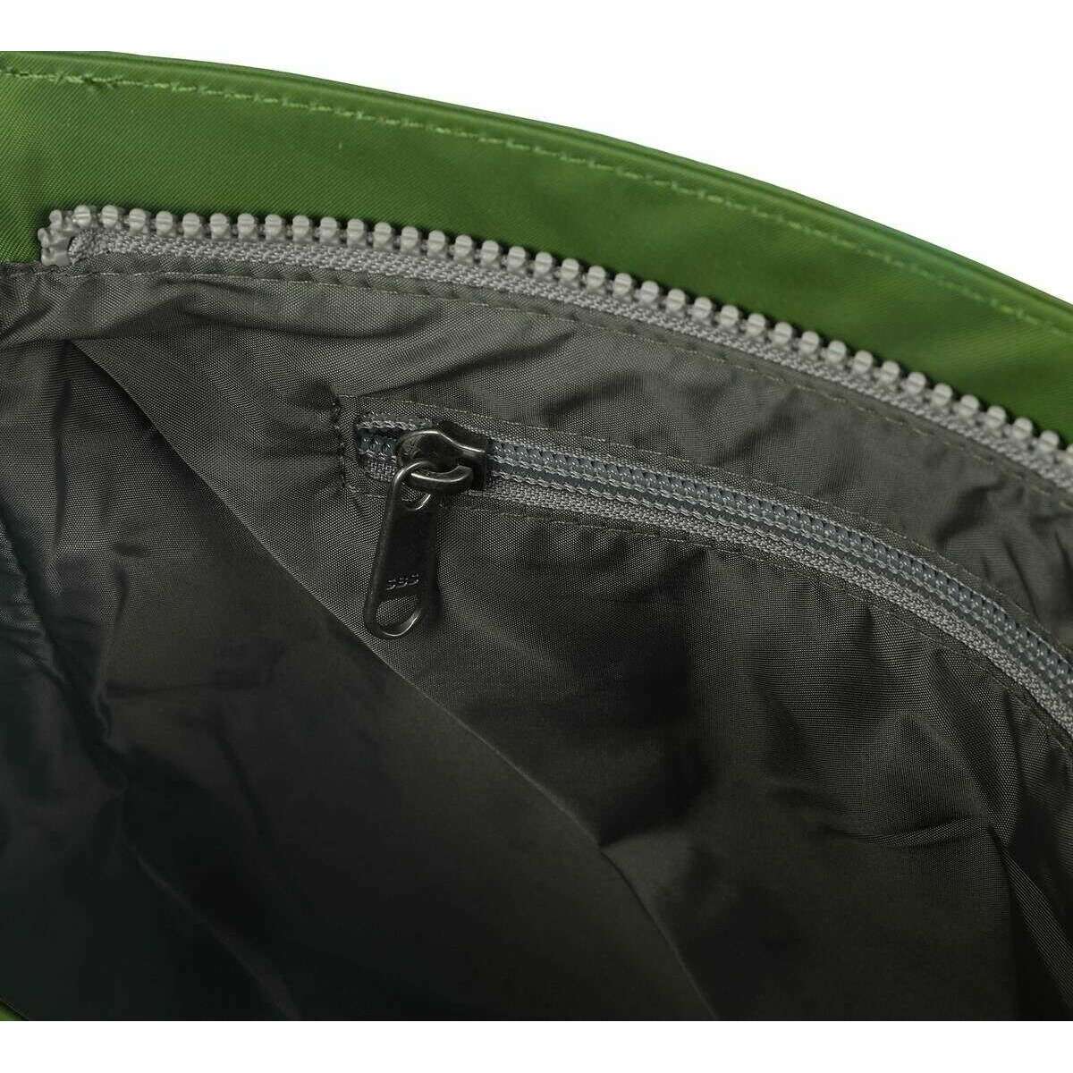 Roka Kennington B Medium Sustainable Nylon Cross Body Bag - Avocado Green - Image 4