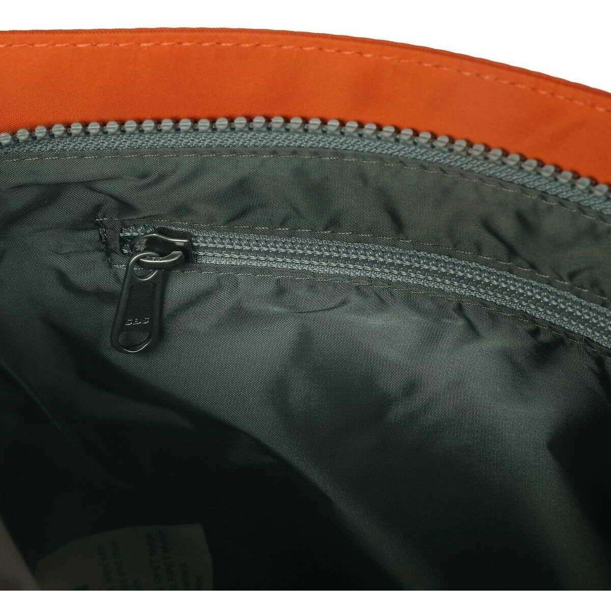 Roka Kennington B Medium Sustainable Nylon Cross Body Bag - Burnt Orange - Image 4