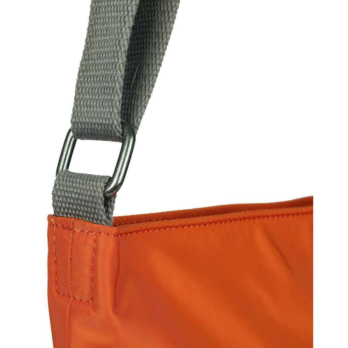 Roka Kennington B Medium Sustainable Nylon Cross Body Bag - Burnt Orange - Image 5