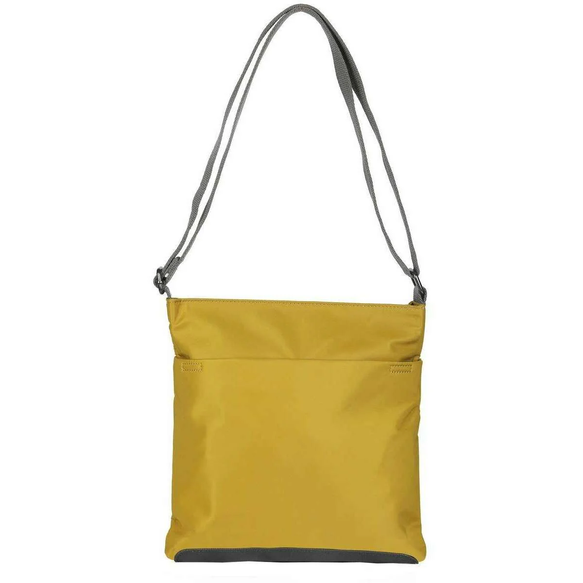 Roka Kennington B Medium Sustainable Nylon Cross Body Bag - Corn Yellow - Image 2