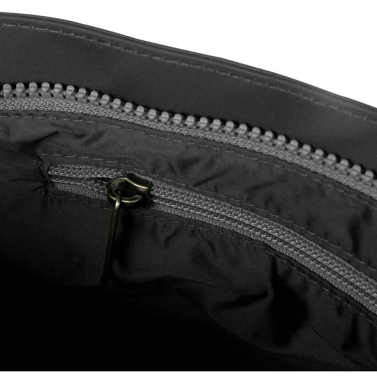 Roka Kennington B Medium Sustainable Nylon Cross Body Bag - Graphite Grey - Image 4