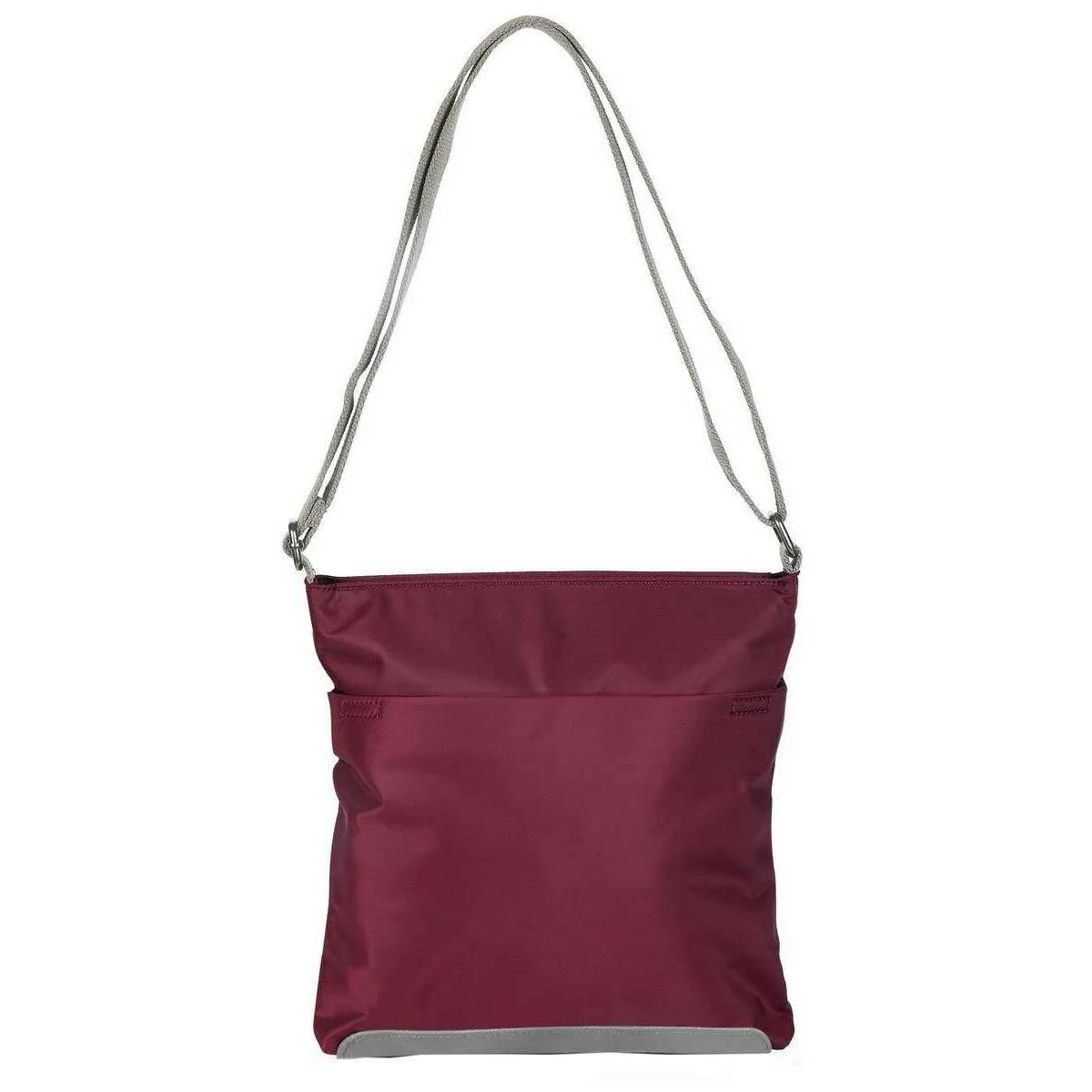 Roka Kennington B Medium Sustainable Nylon Cross Body Bag - Plum Purple - Image 2