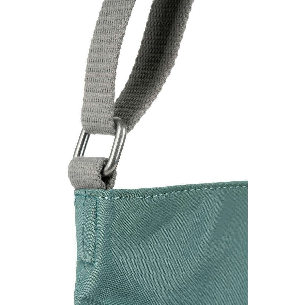 Roka Kennington B Medium Sustainable Nylon Cross Body Bag - Sage Green - Image 5