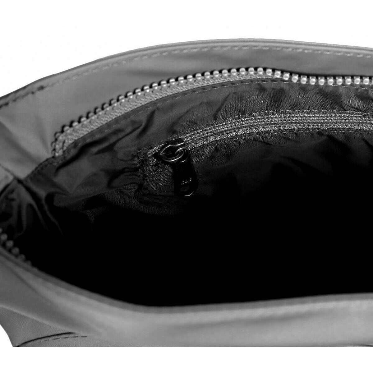Roka Kennington B Medium Sustainable Nylon Cross Body Bag - Stormy Grey - Image 4