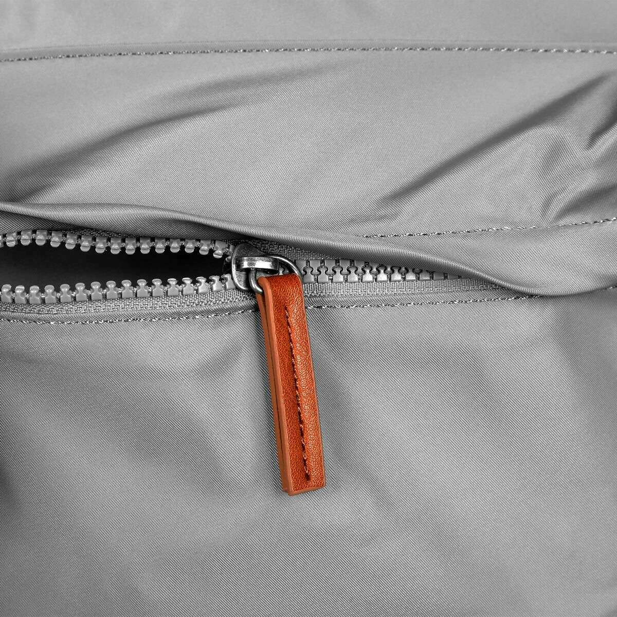 Roka Kennington B Medium Sustainable Nylon Cross Body Bag - Stormy Grey - Image 6