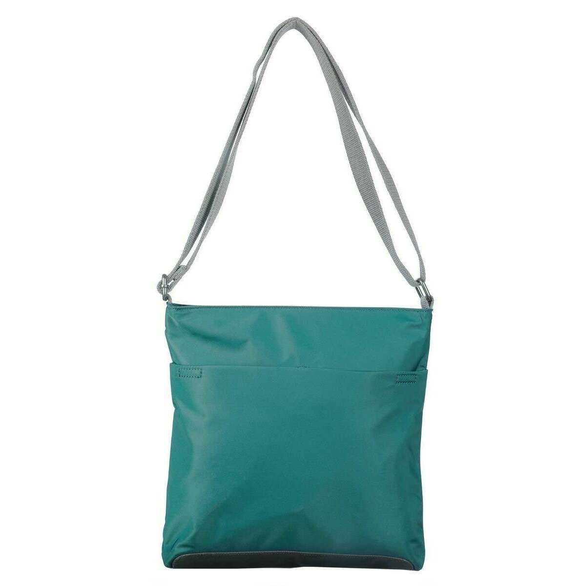 Roka Kennington B Medium Sustainable Nylon Cross Body Bag - Teal Green - Image 2