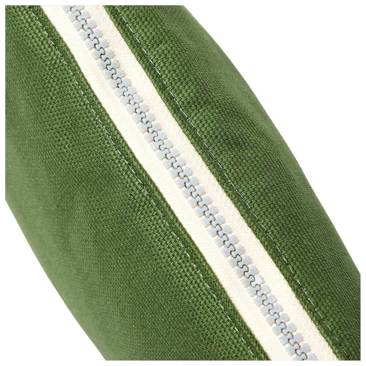 Roka Maida Vale Medium Cotton Canvas Pouch - Artichoke Green - Image 5