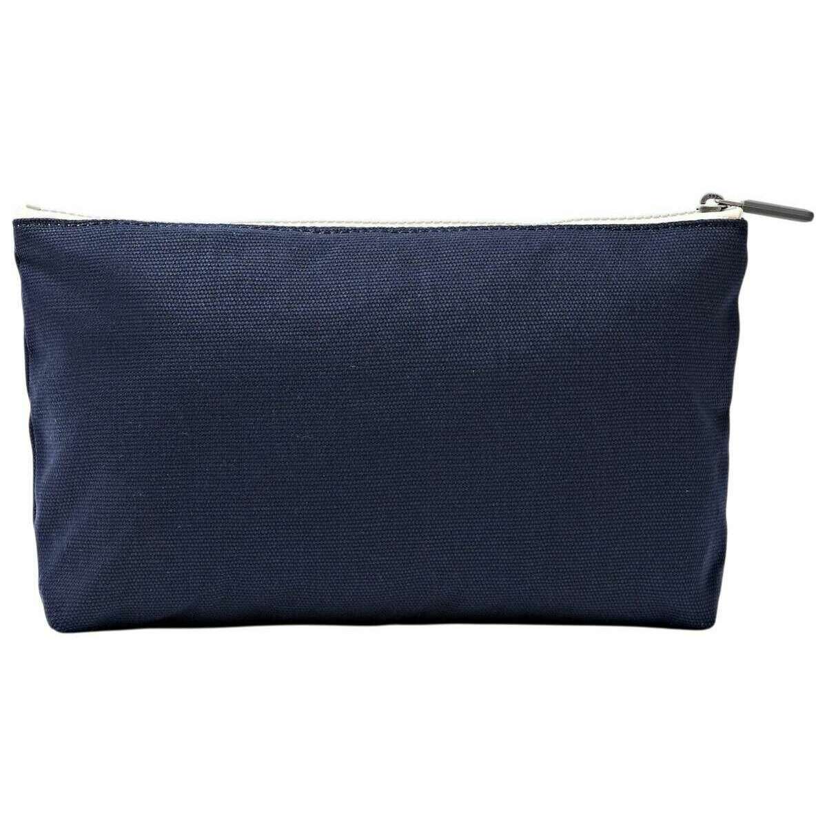 Roka Maida Vale Medium Cotton Canvas Pouch - Midnight Blue - Image 2