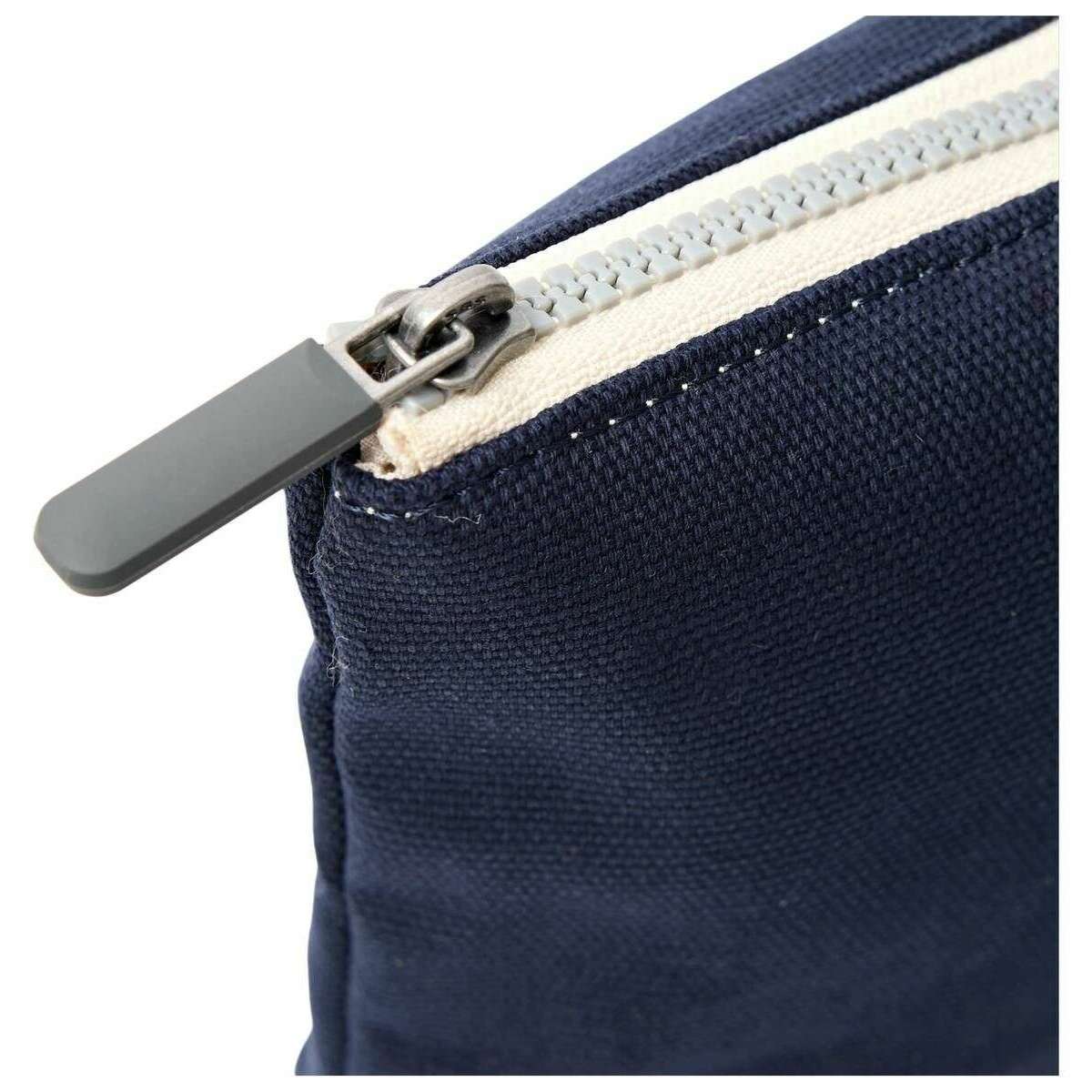 Roka Maida Vale Medium Cotton Canvas Pouch - Midnight Blue - Image 6