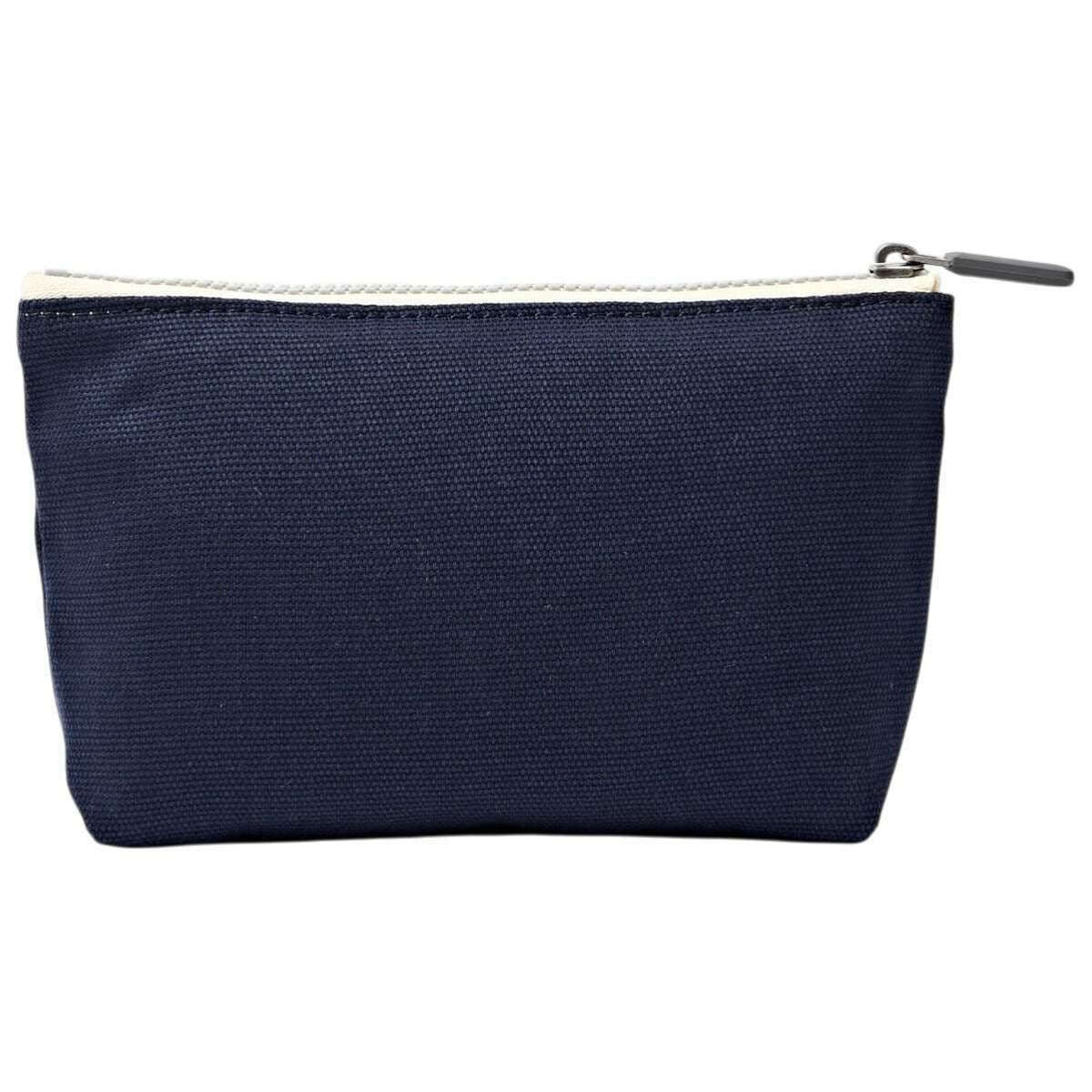 Roka Maida Vale Small Cotton Canvas Pouch - Midnight Blue - Image 2