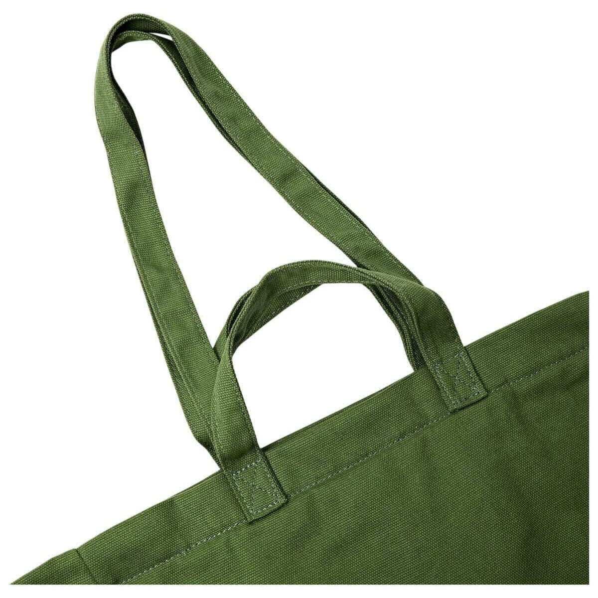 Roka Marylebone Large Cotton Canvas Tote Bag - Artichoke Green - Image 6