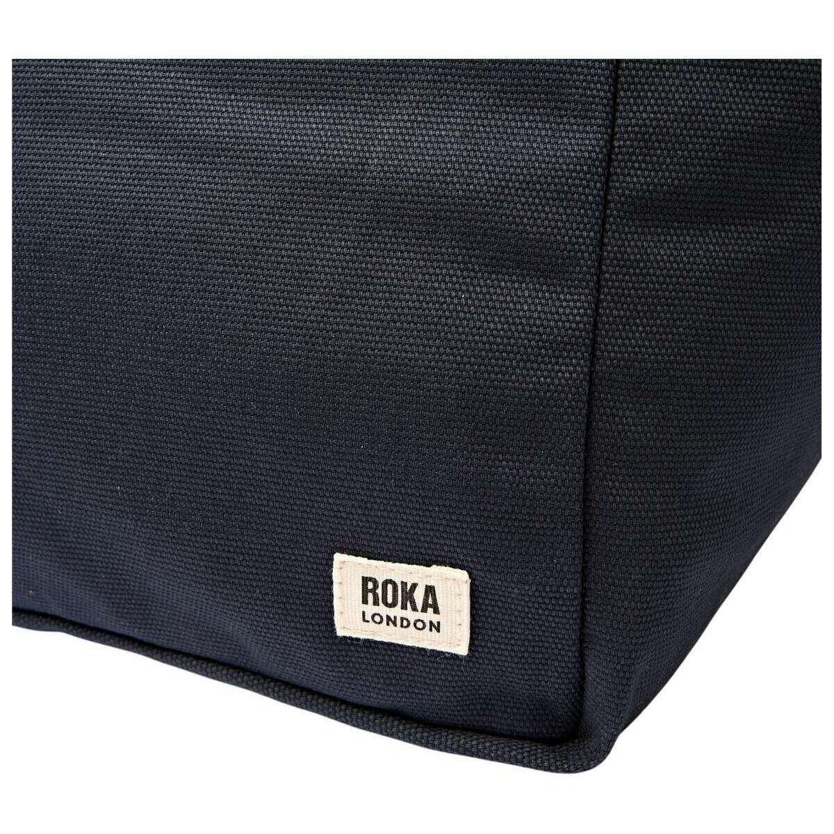 Roka Marylebone Large Cotton Canvas Tote Bag - Smoke Grey - Image 7