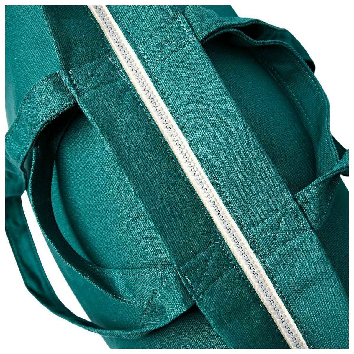 Roka Marylebone Large Cotton Canvas Tote Bag - Teal Blue - Image 5