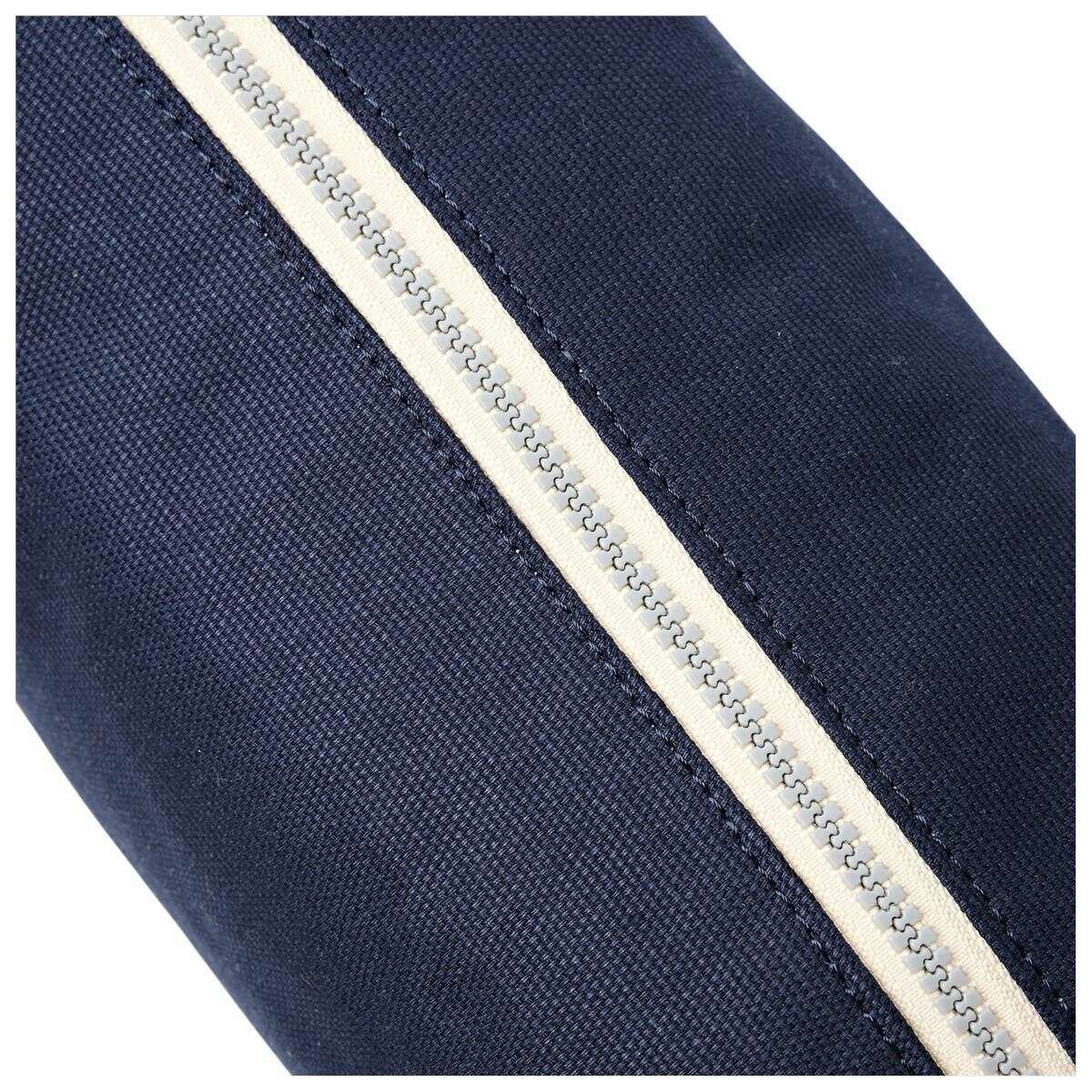 Roka Mayfair Small Cotton Canvas Wash Bag - Midnight Blue - Image 5