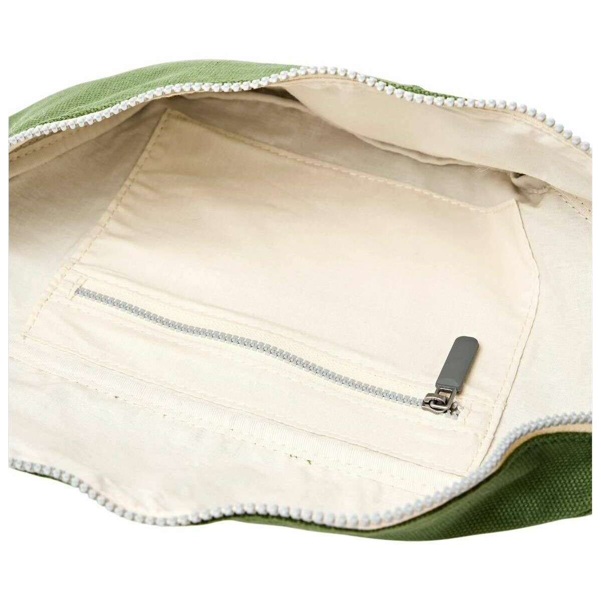 Roka Mill Hill Small Cotton Canvas Crossbody Bag - Artichoke Green - Image 5