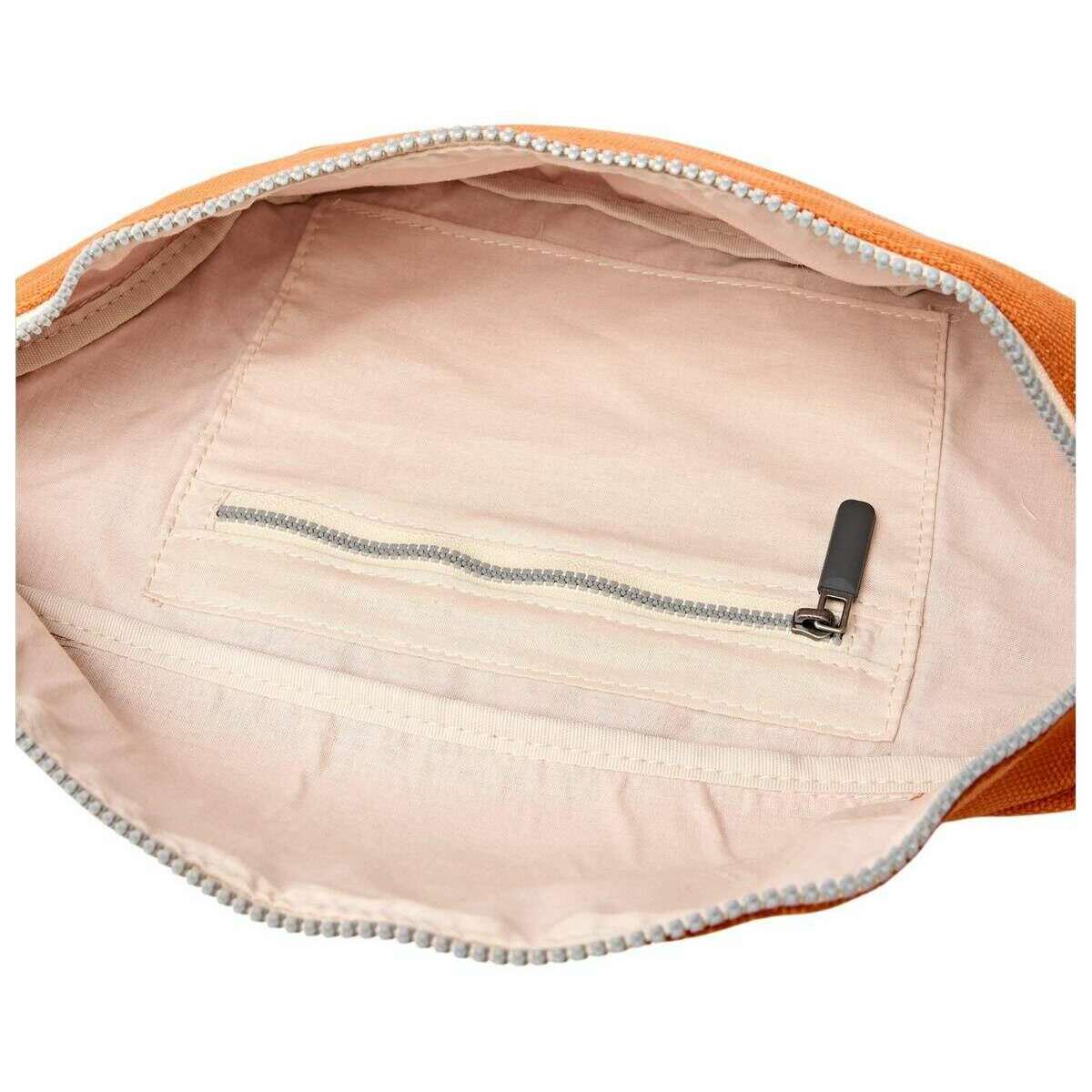 Roka Mill Hill Small Cotton Canvas Crossbody Bag - Burnt Orange - Image 5