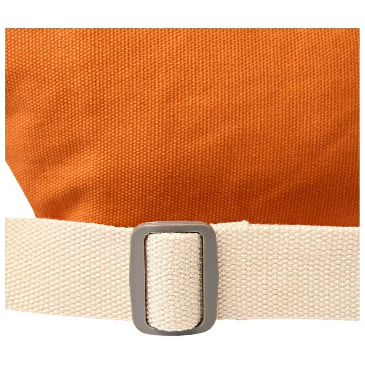 Roka Mill Hill Small Cotton Canvas Crossbody Bag - Burnt Orange - Image 7