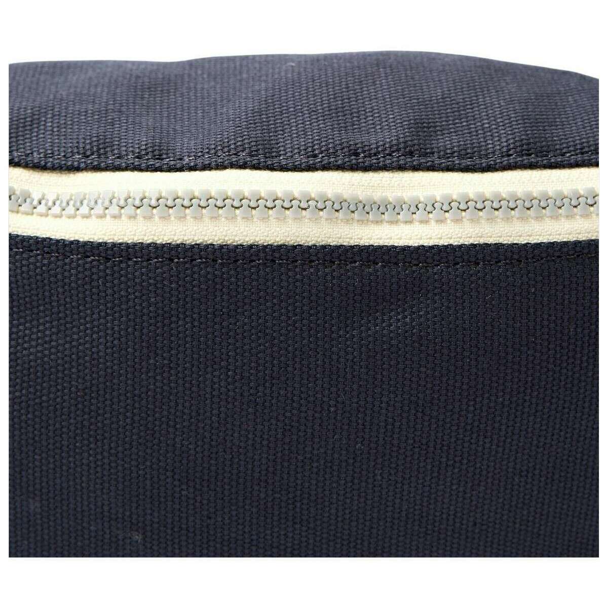 Roka Mill Hill Small Cotton Canvas Crossbody Bag - Smoke Grey - Image 6